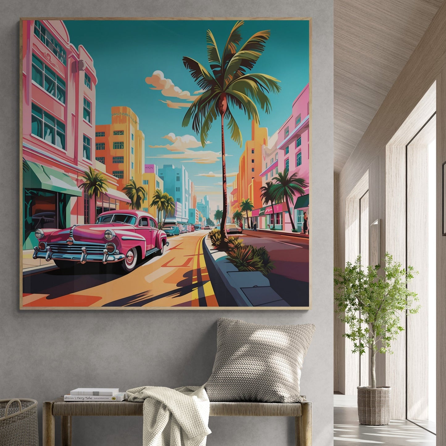 Fine Art for Minimalist Decor - Room Setting