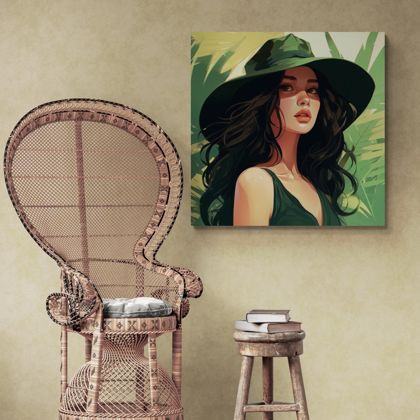 Tropical Chic: Girl in Avocadopunk