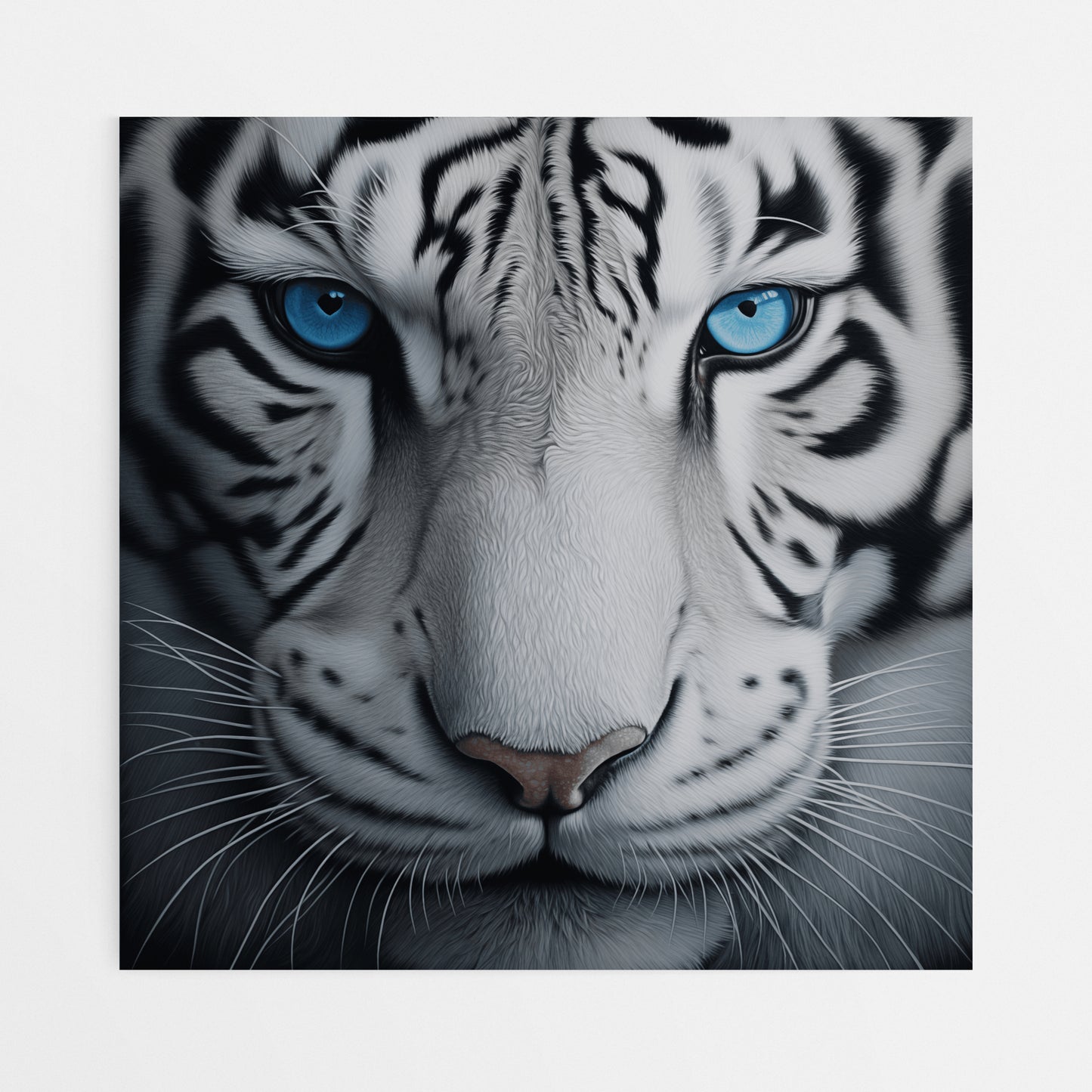 Realistic Tiger Portrait Canvas - Front View