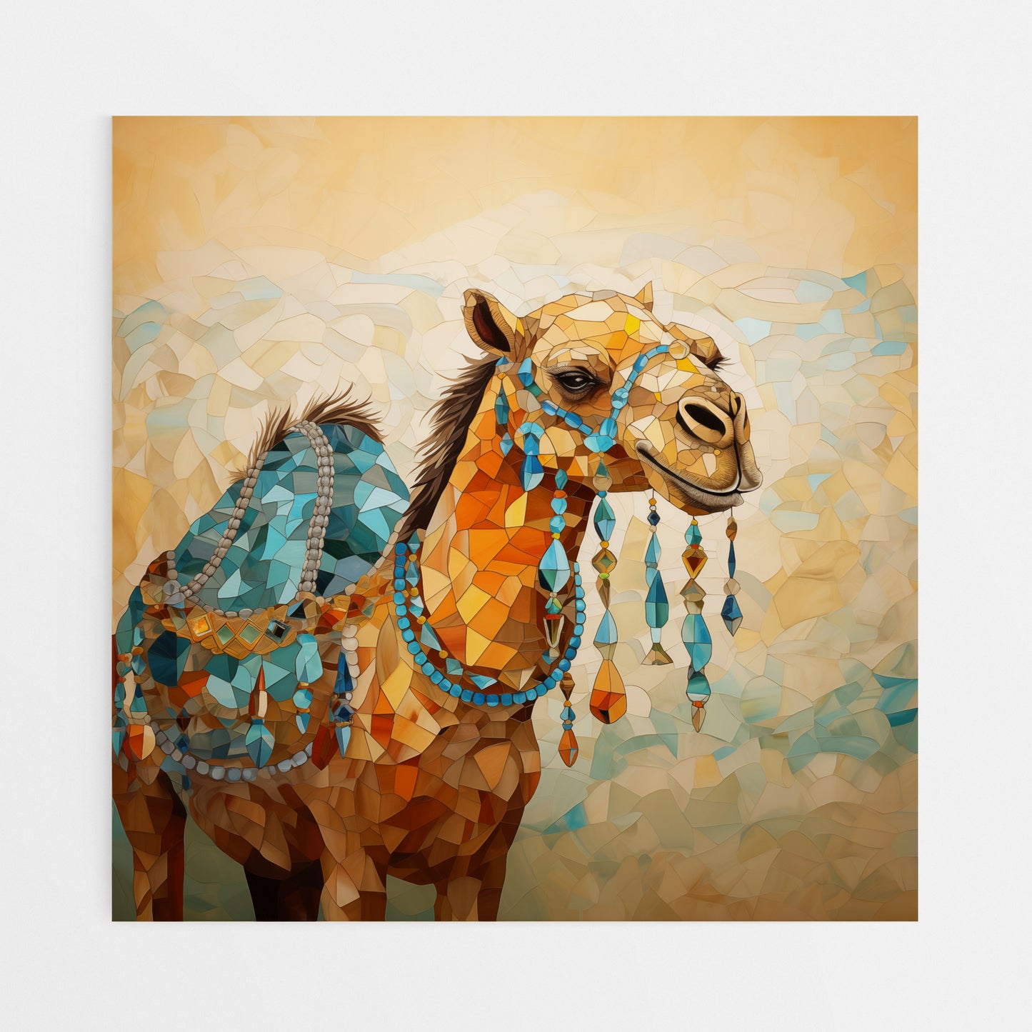 Camel Canvas Wall Art - Front View