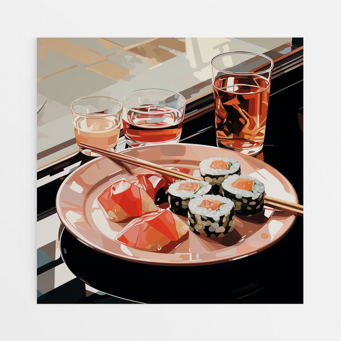 Sushi Still Life Canvas - Full View