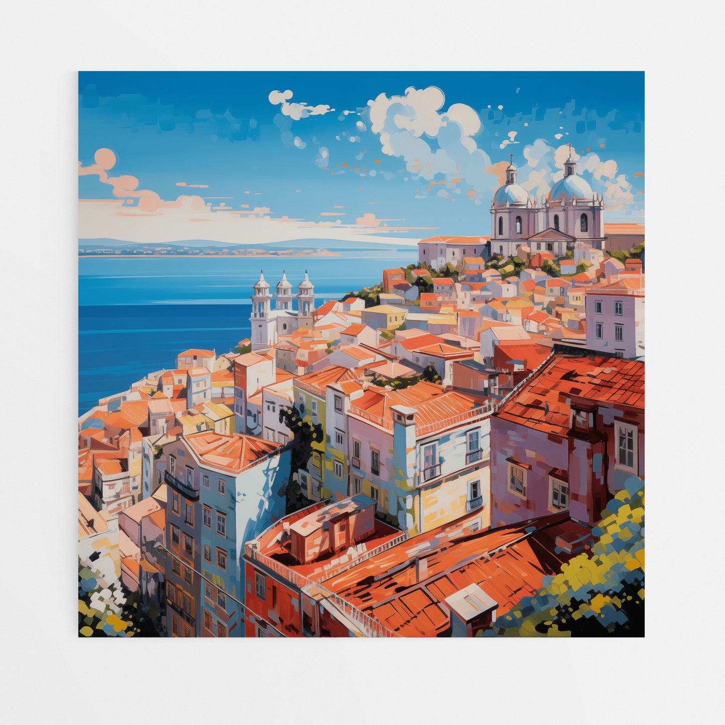 Lisbon Canvas Wall Art - Front View