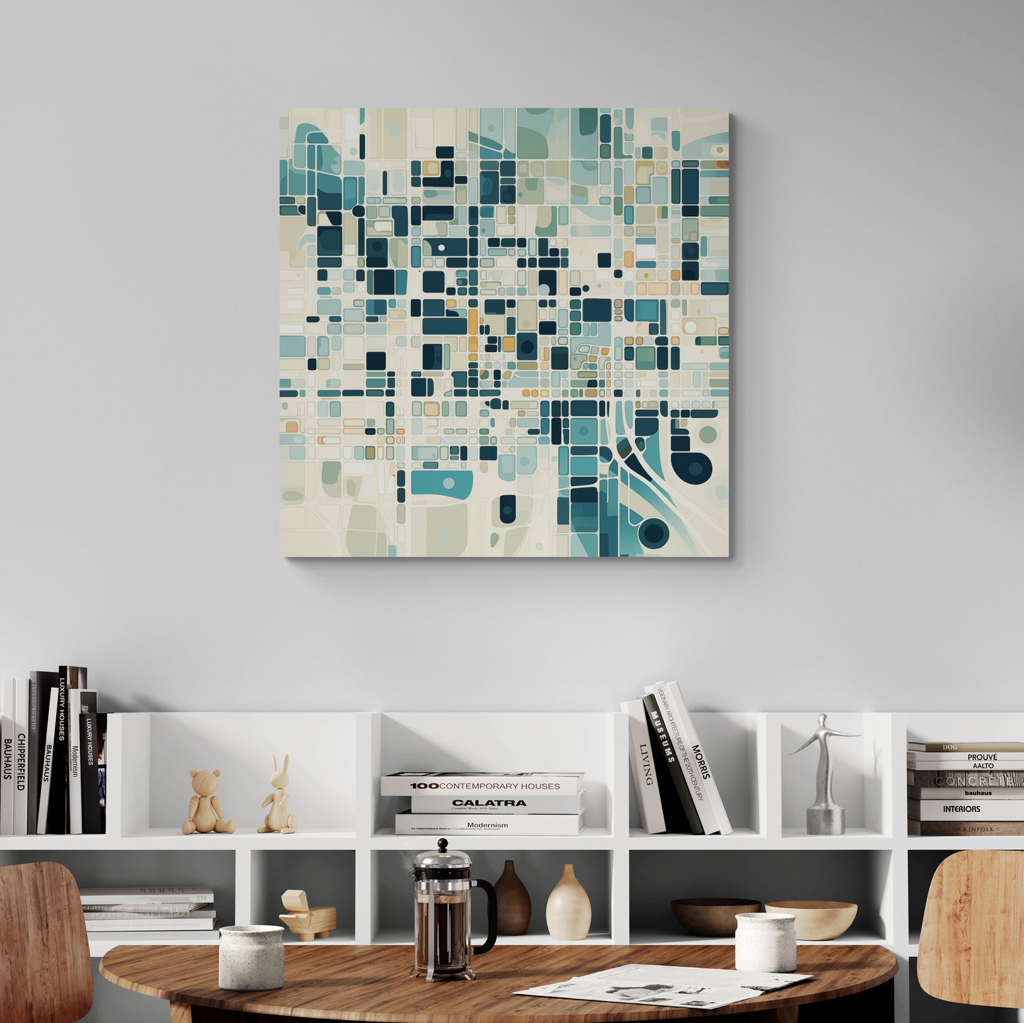 Urban Patchwork: Abstract City Map