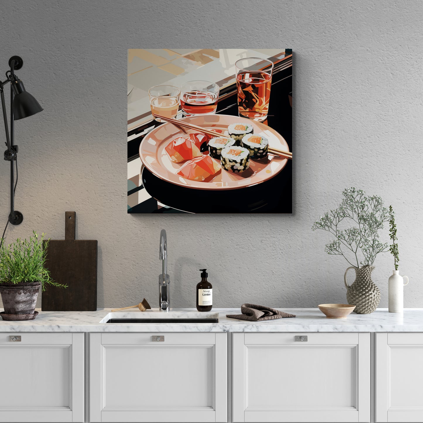 Minimalist Food Art - Wall Installation