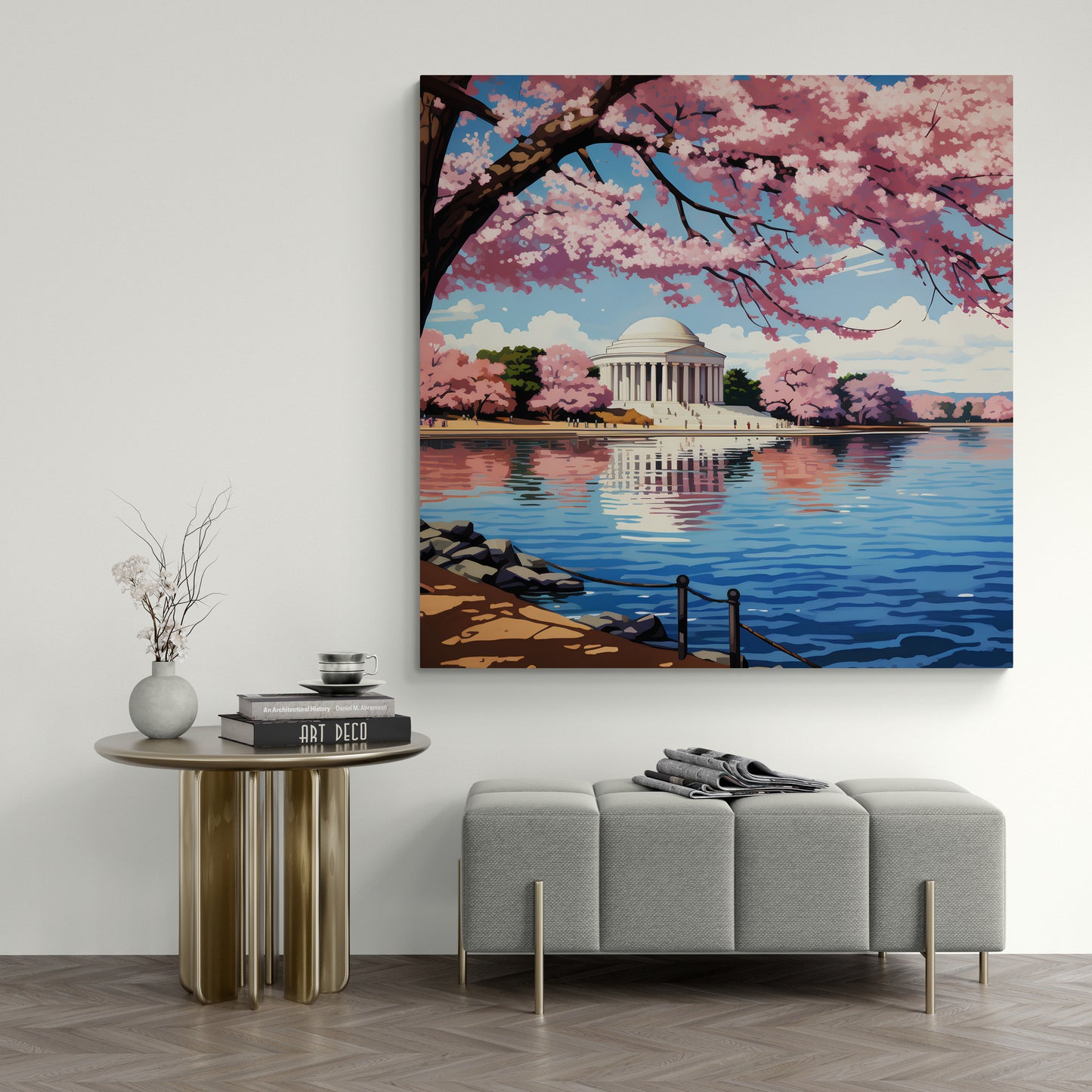 Jefferson's Reflection: A Blossoming Tribute