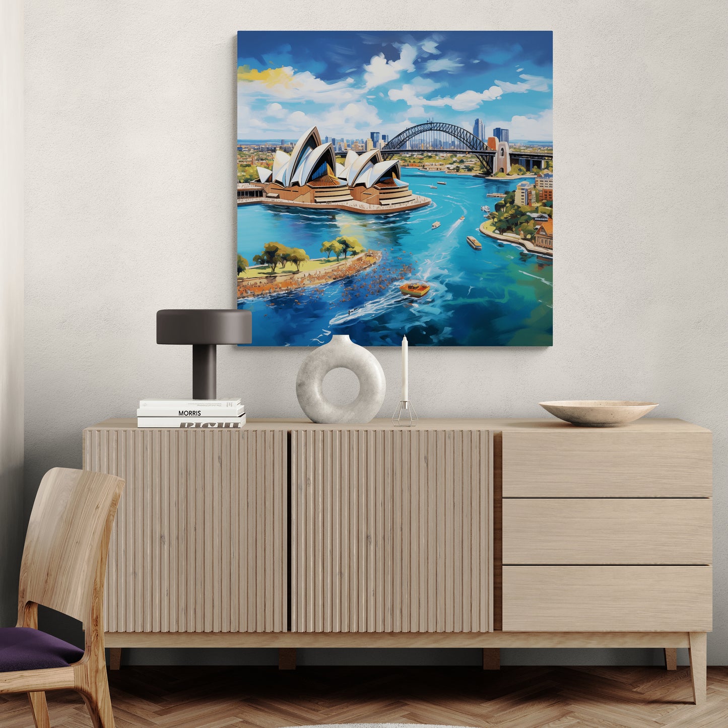 Sydney Sailing: Full Color Opera House Canvas
