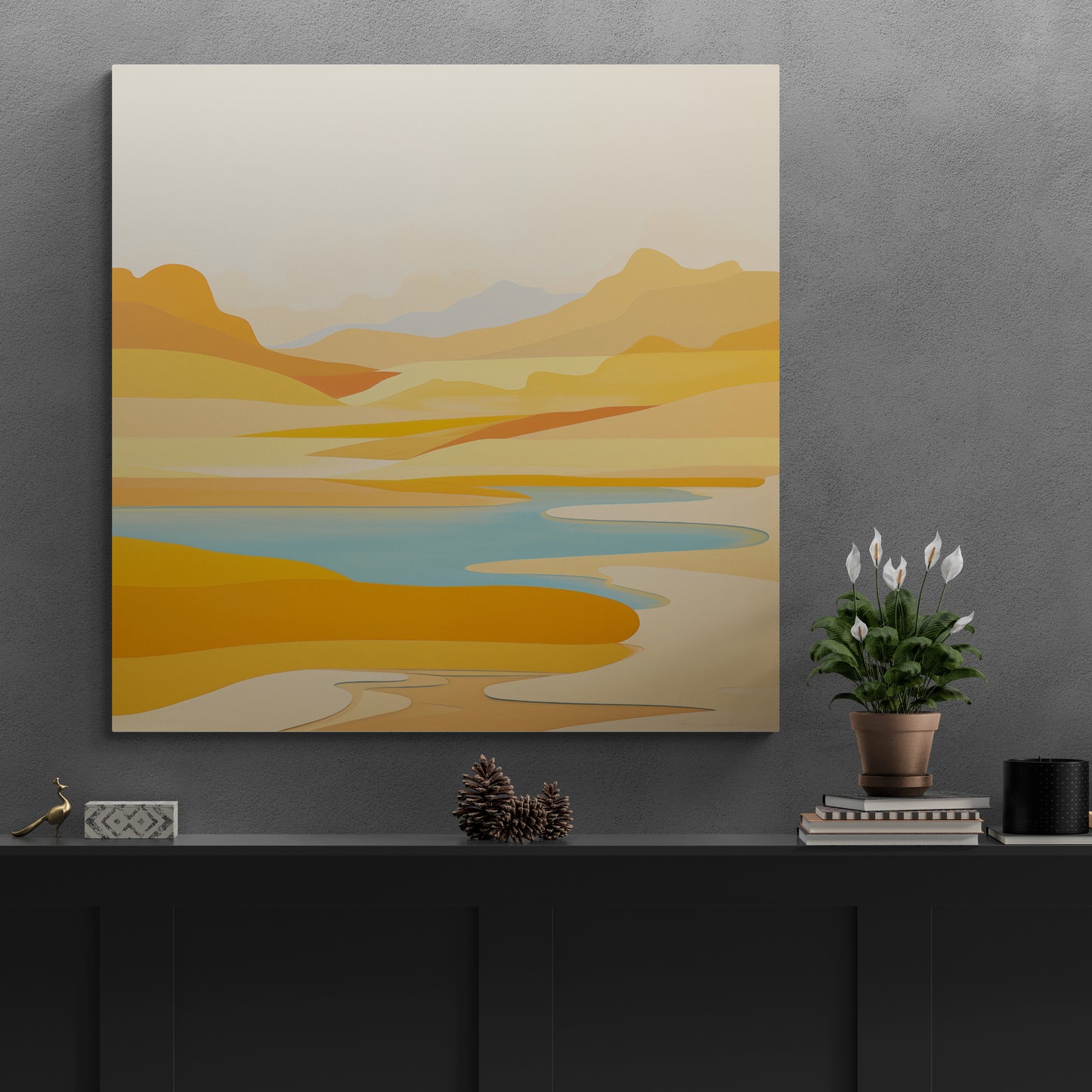 Golden Horizons Canvas