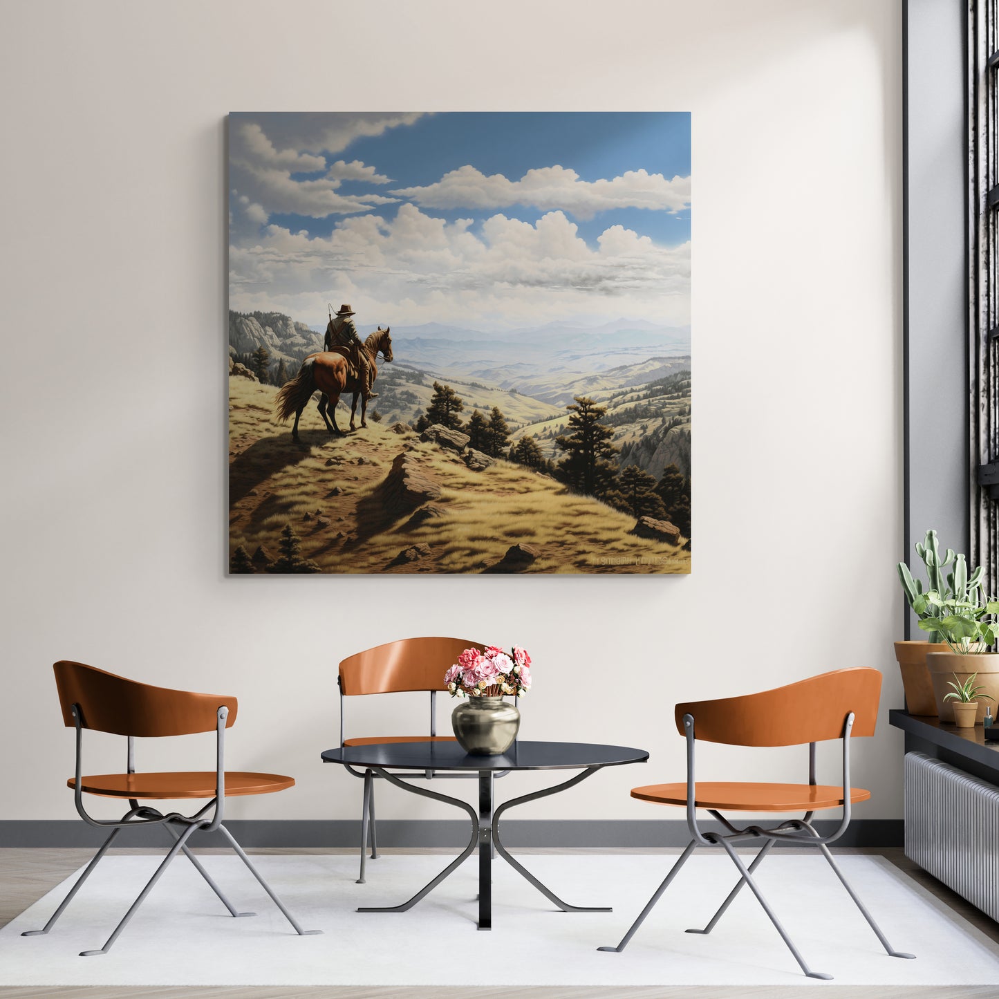 Western Horizons: Cowboy's Mountain Ride