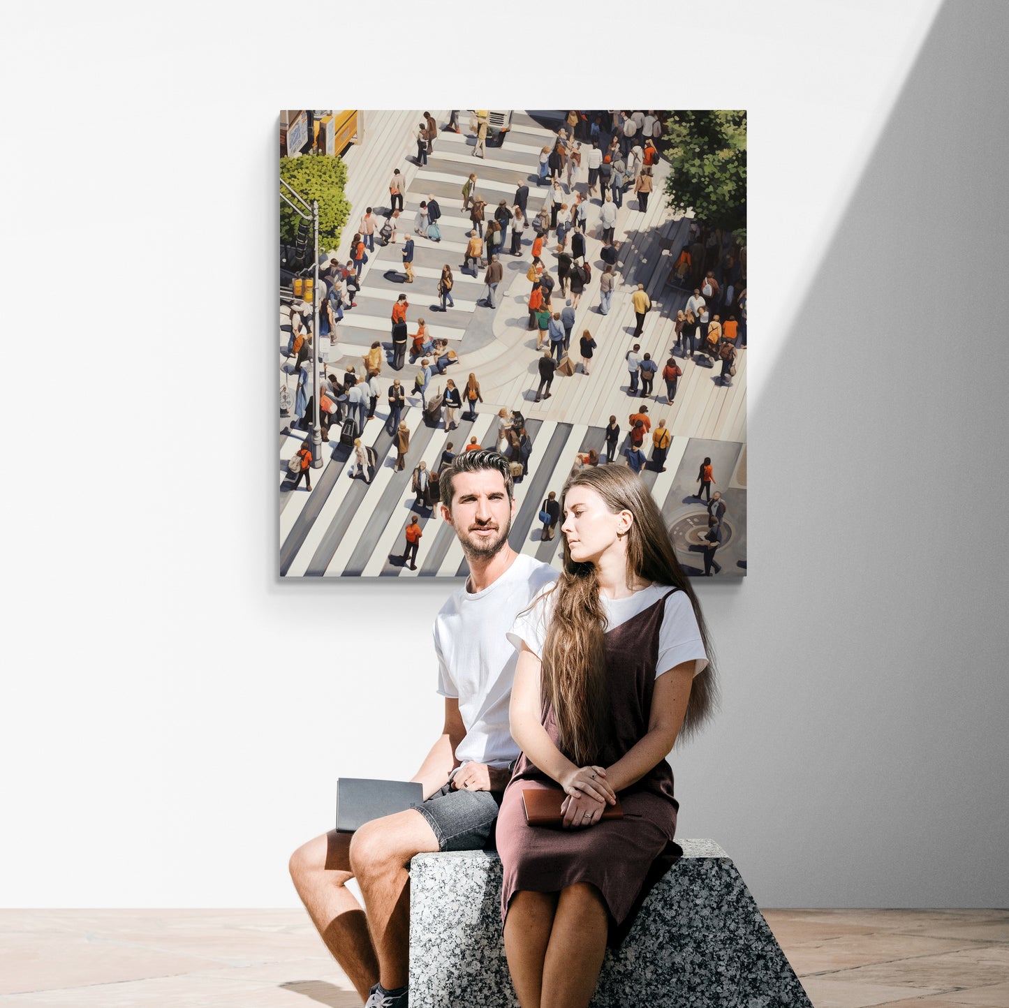 Vibrant Cityscape Canvas - Photorealistic