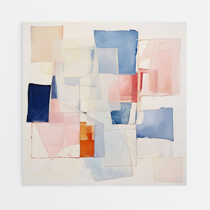 Serenity in Shades Canvas Abstract Wall Art