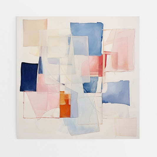 Serenity in Shades Canvas Abstract Wall Art