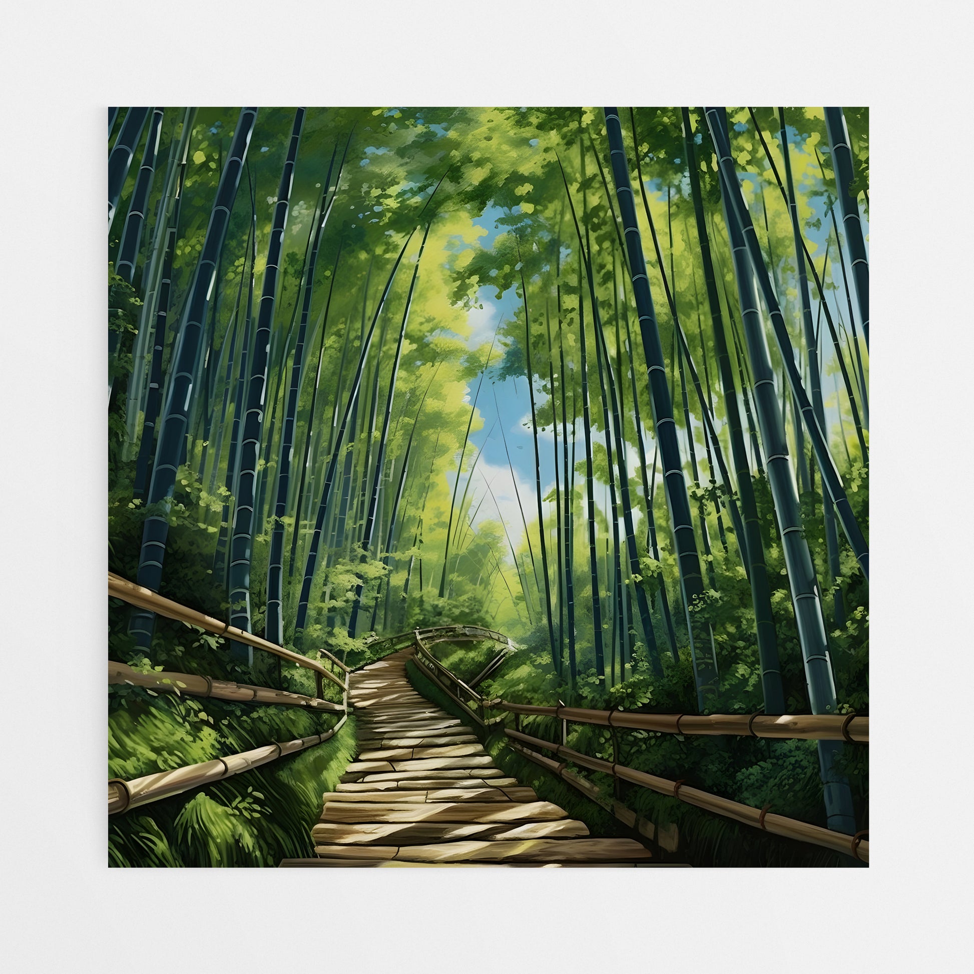 Bamboo Canvas Wall Art 