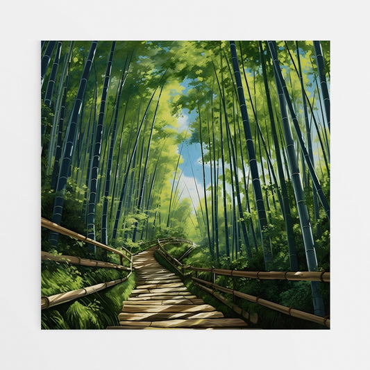 Bamboo Canvas Wall Art 