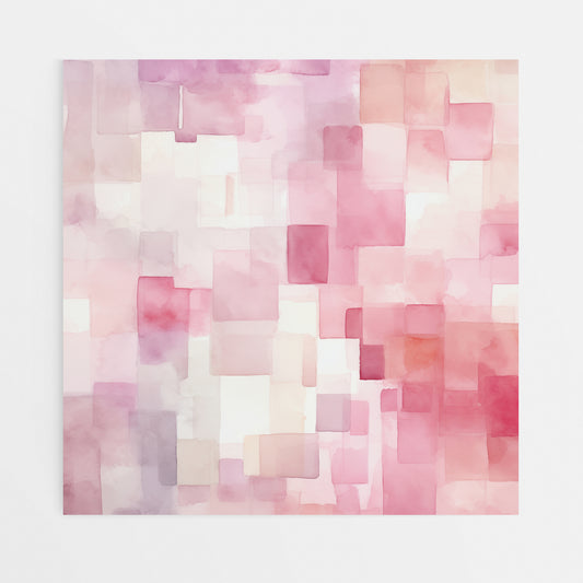 Dreamlike Reverie: Soft Watercolor Squares