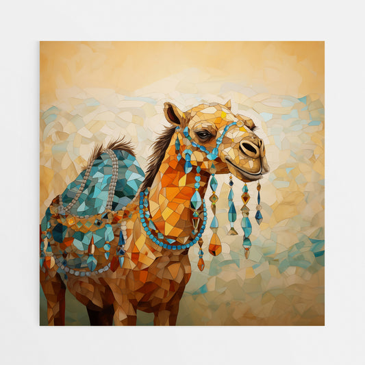 Camel Canvas Wall Art - Front View