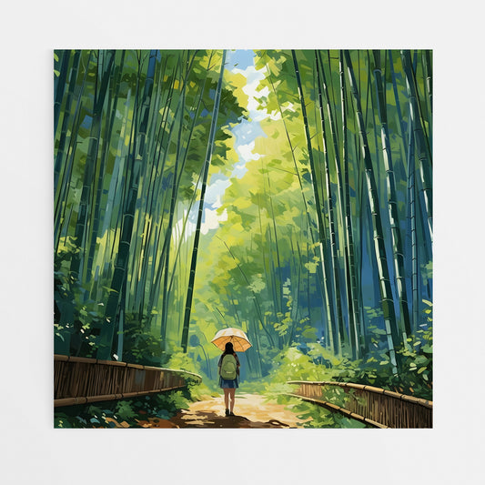 Arashiyama Wall Art - Detail Close-up