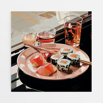 Sushi Still Life Canvas - Full View