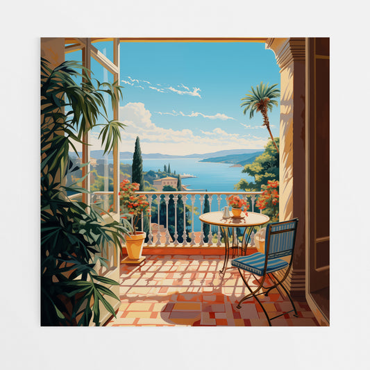 Seaside Retreat Art - Italianate Balcony