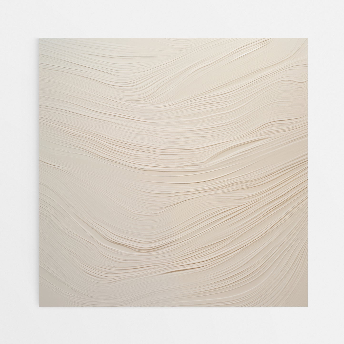 Beige Stripe Art Canvas - Front View