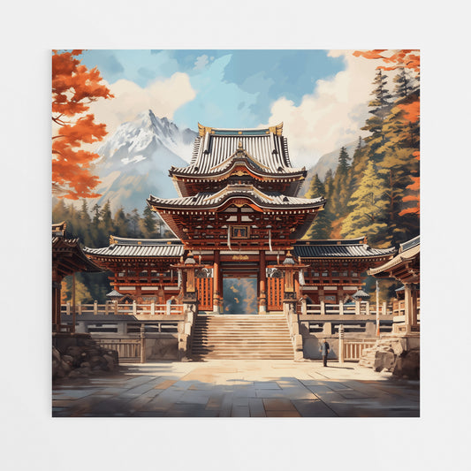 Sacred Serenity: Nikko Toshogu Shrine Canvas