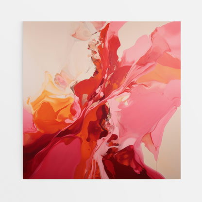 Chromatic Fusion: Magenta and Gold Collage