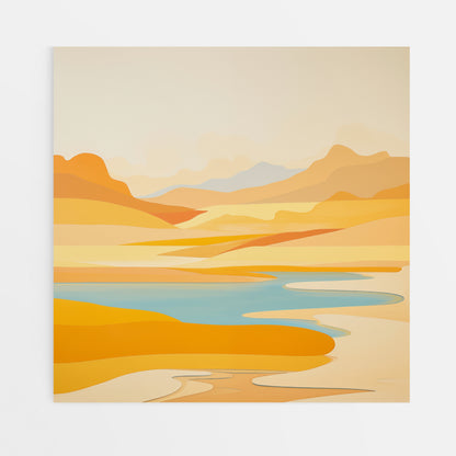 Golden Horizons Canvas
