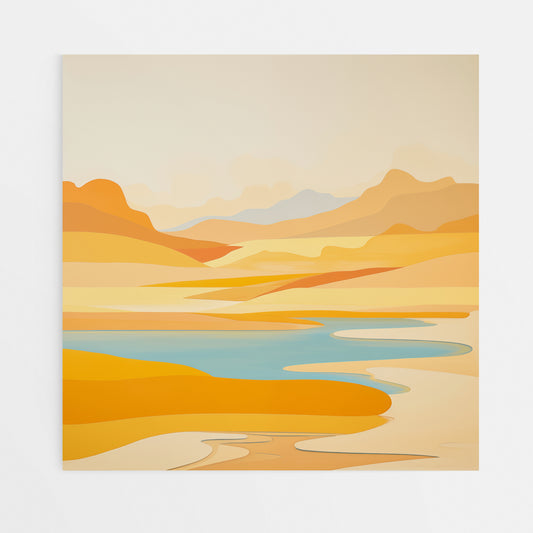 Golden Horizons Canvas
