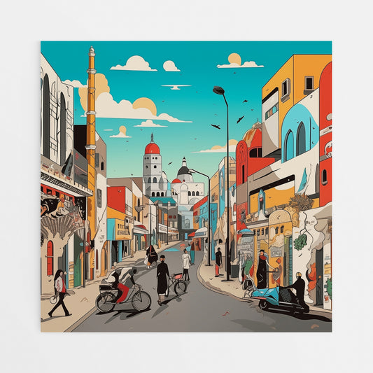 ALBalad Jeddah Canvas Wall Art