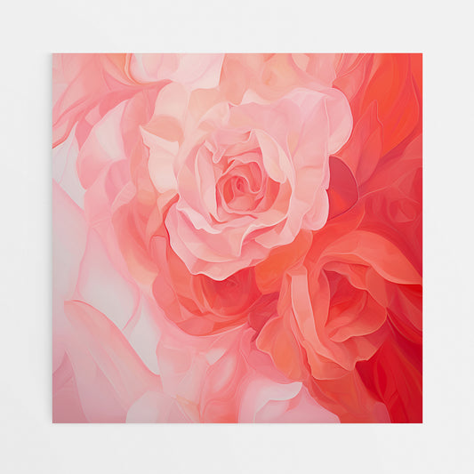 Rosa Rose: Minimalist Color Field Canvas
