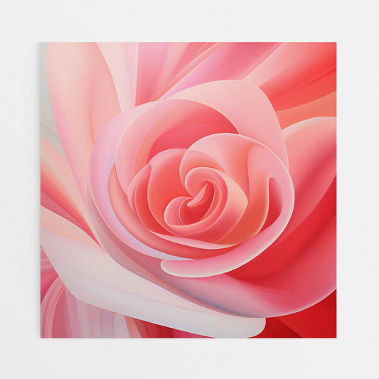 Rosa Rose: Abstract Beauty Canvas