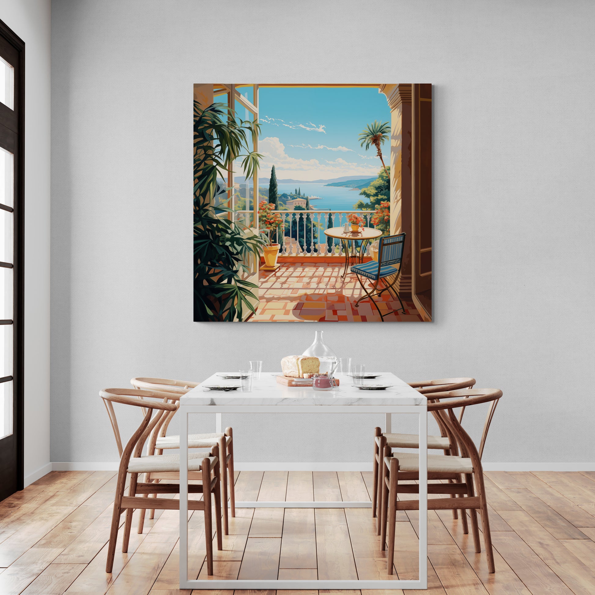 Coastal Haven Canvas - Balcony Views