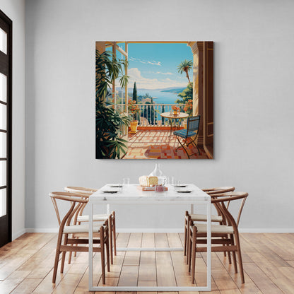 Coastal Haven Canvas - Balcony Views