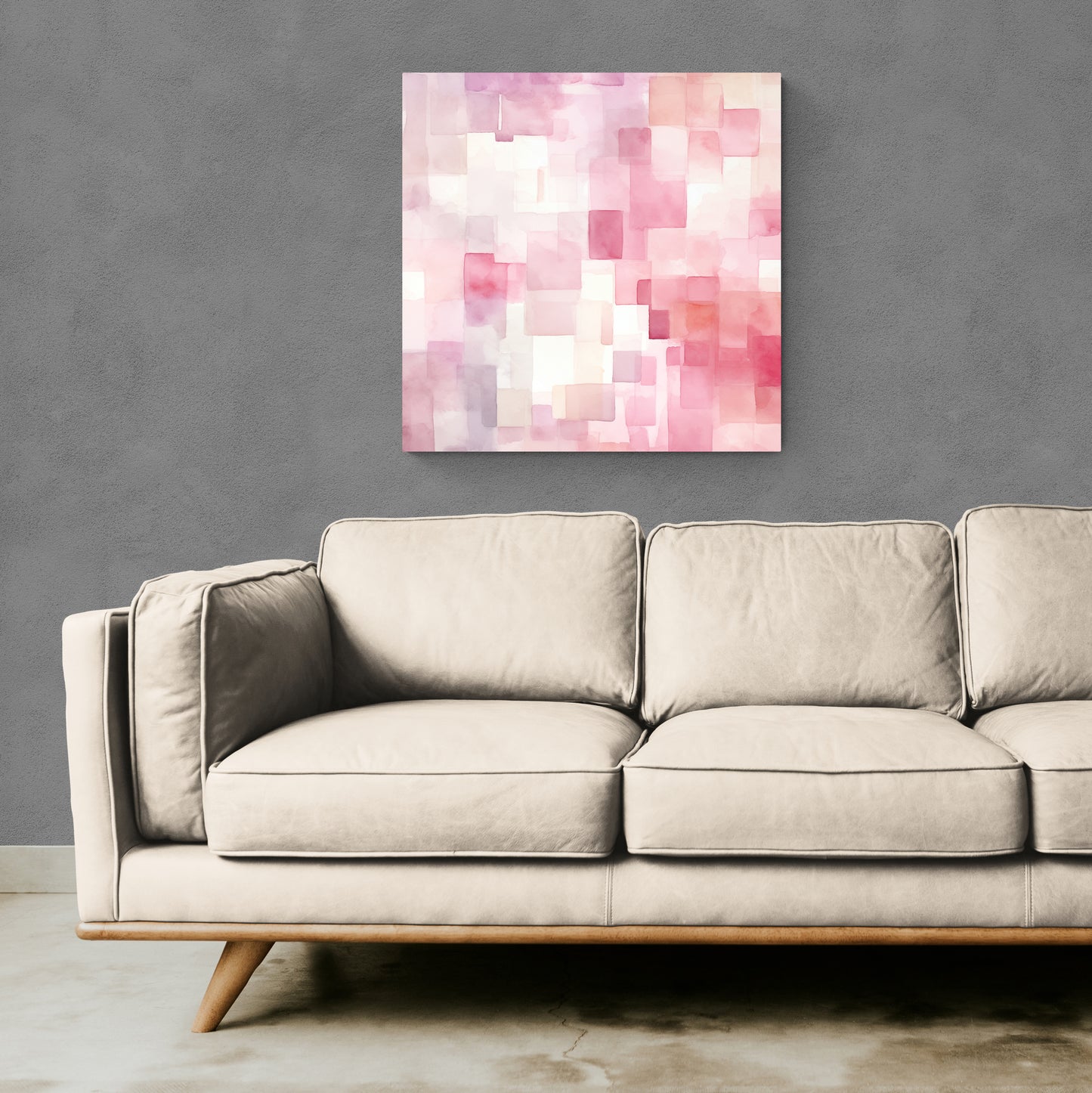 Dreamlike Reverie: Soft Watercolor Squares