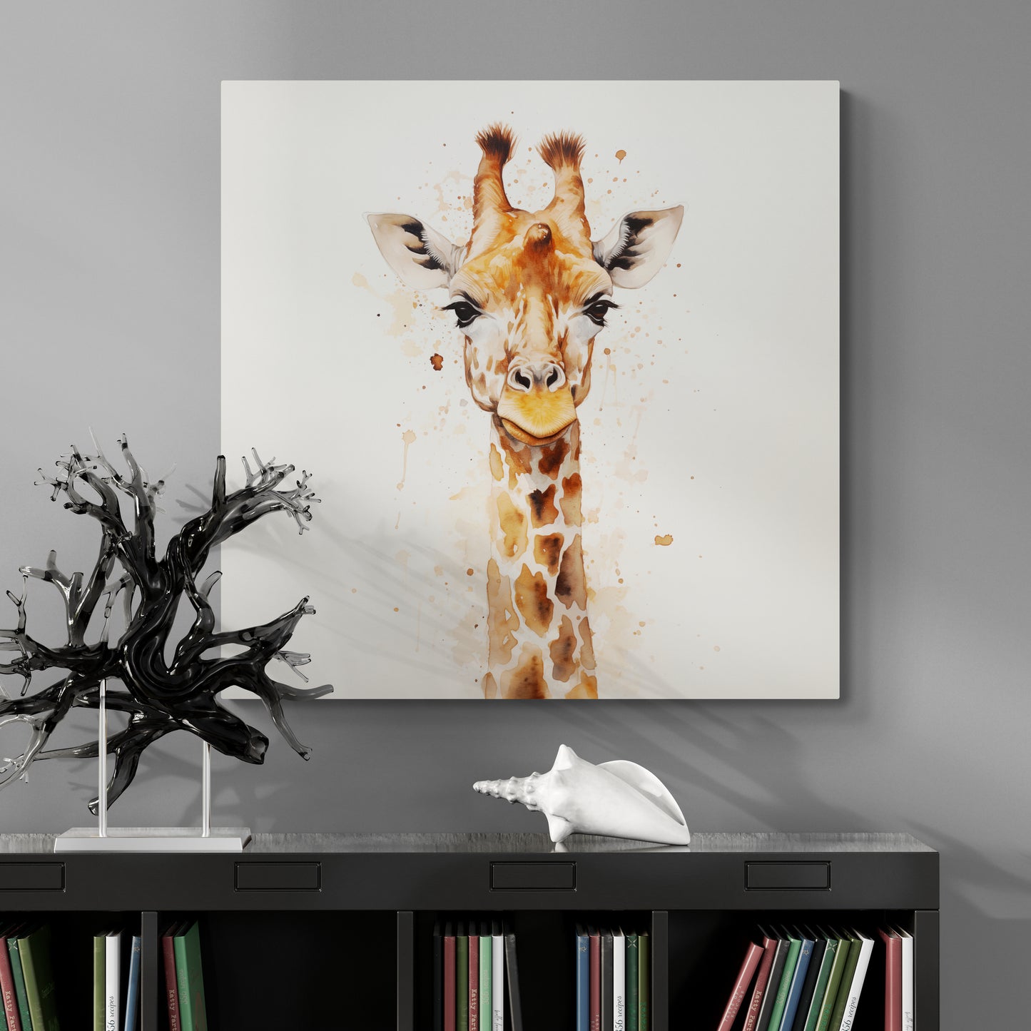 Expressive Elegance: Giraffe Illustration