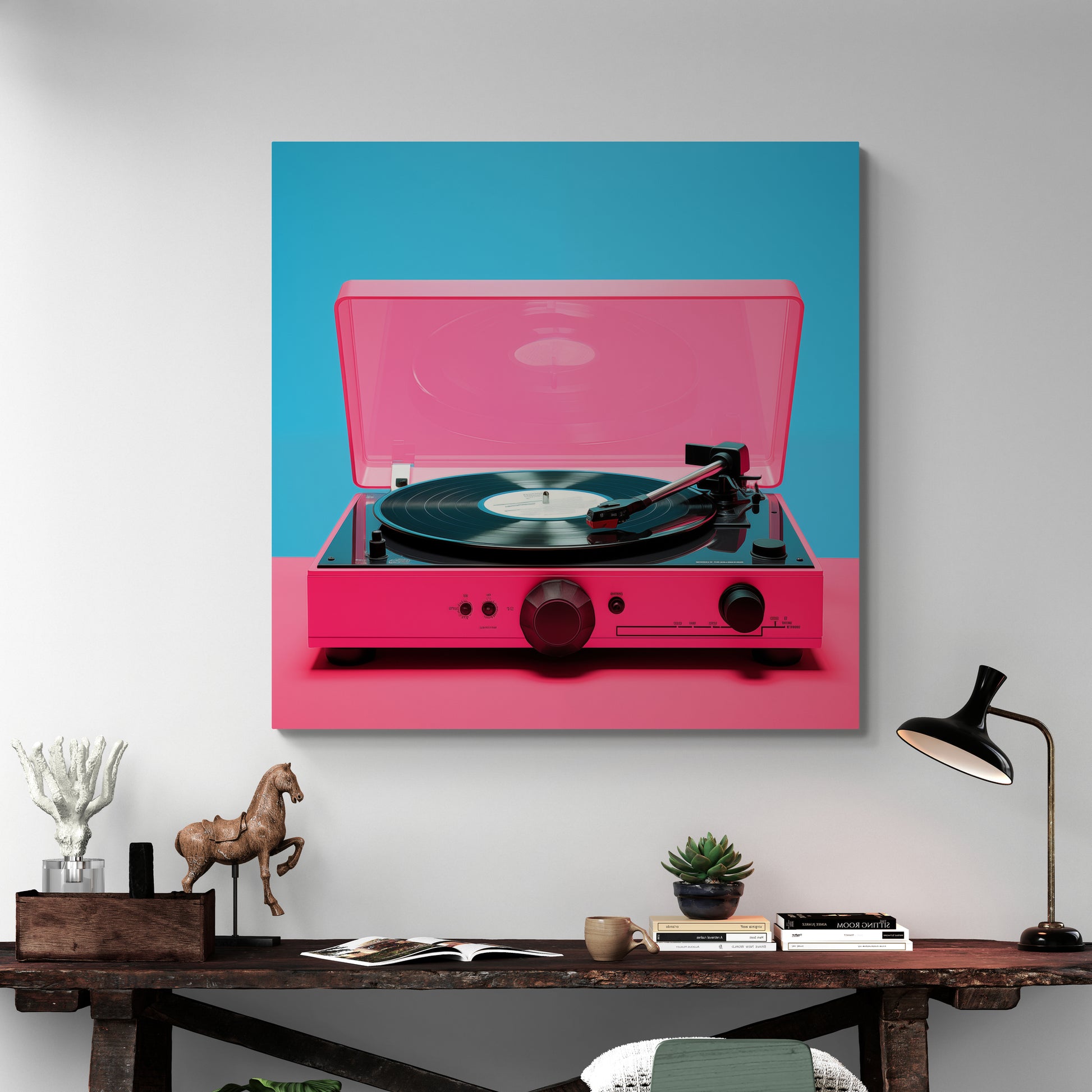Vibrant Record Art - Room Display