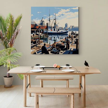Portside Toil: A Fisherman's Day