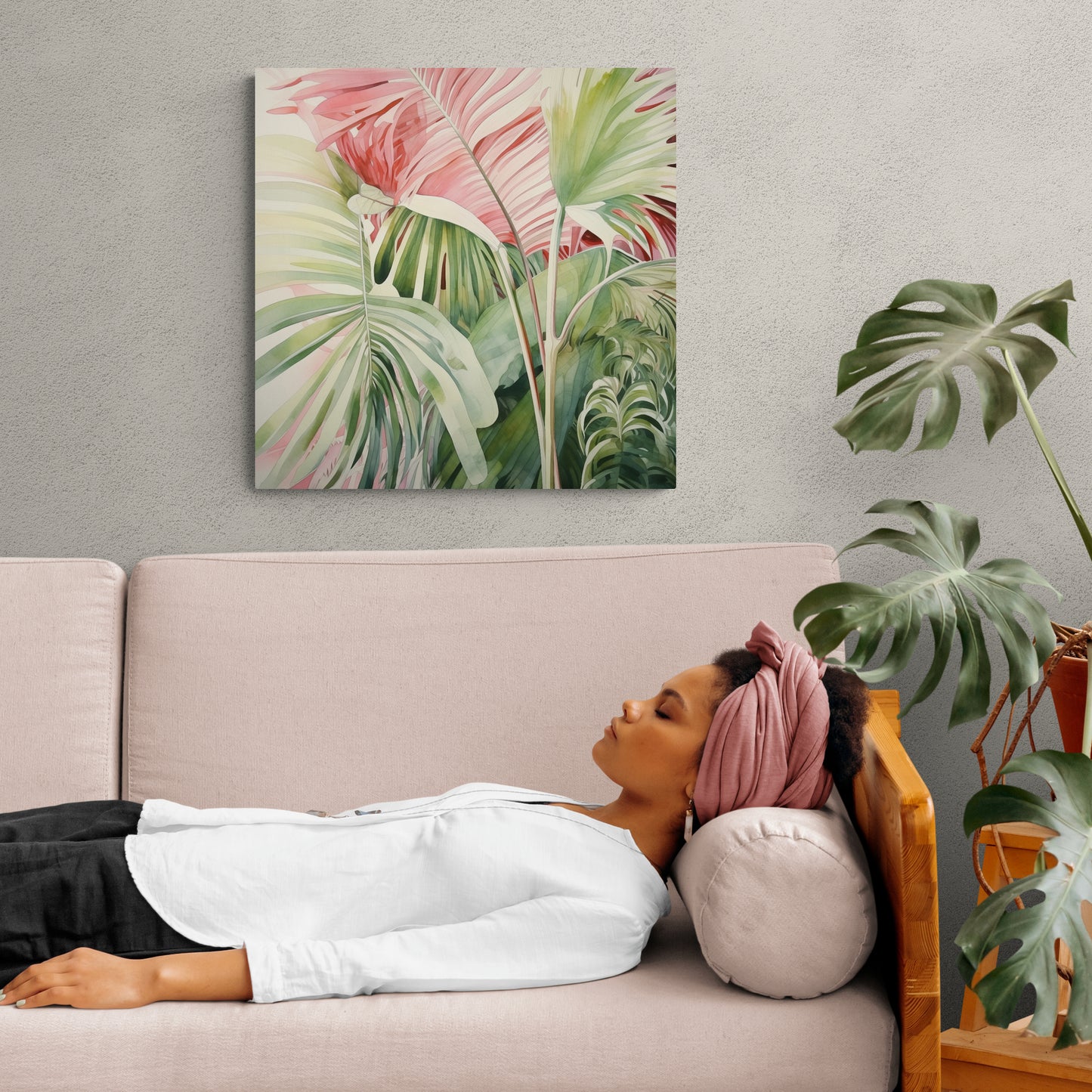 Ethereal Palm: Minimalist Harmony